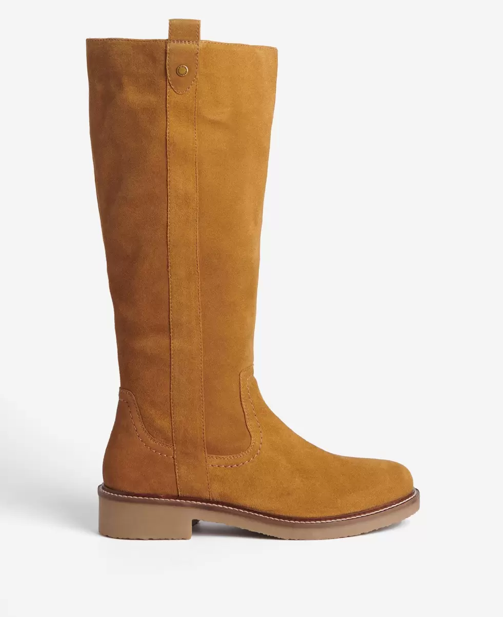 Women Superior Boots Barbour Coretta Knee-High Boots Beige