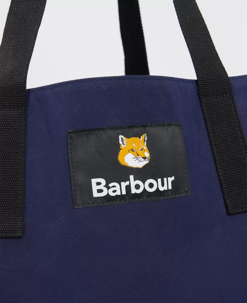 Slashed Accessories Bags & Luggage Barbour X Maison Kitsuné Reversible Tote Bag Dark Navy - 6