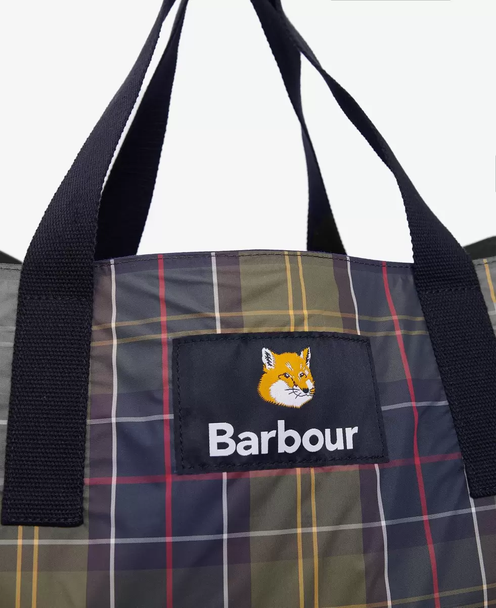 Slashed Accessories Bags & Luggage Barbour X Maison Kitsuné Reversible Tote Bag Dark Navy - 7