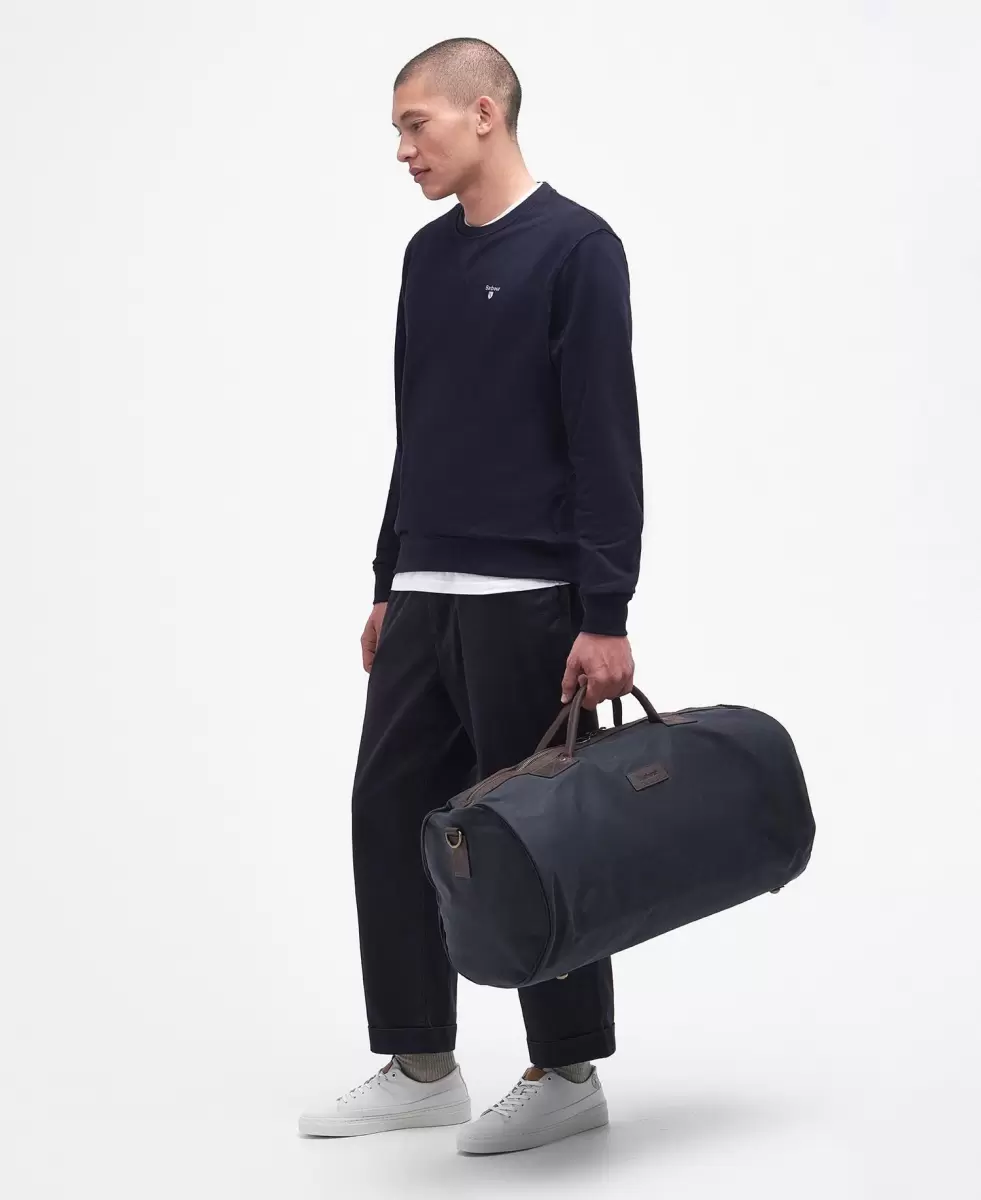 Barbour Wax Holdall Bags & Luggage Dependable Navy Accessories - 2