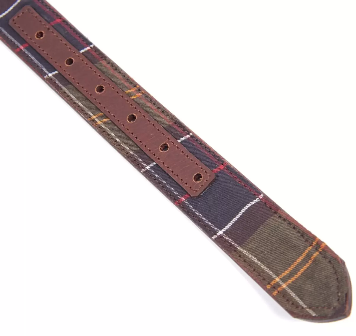 Classic Tartan/Brown Belts Accessories Effective Barbour Reversible Tartan Leather Belt - 2