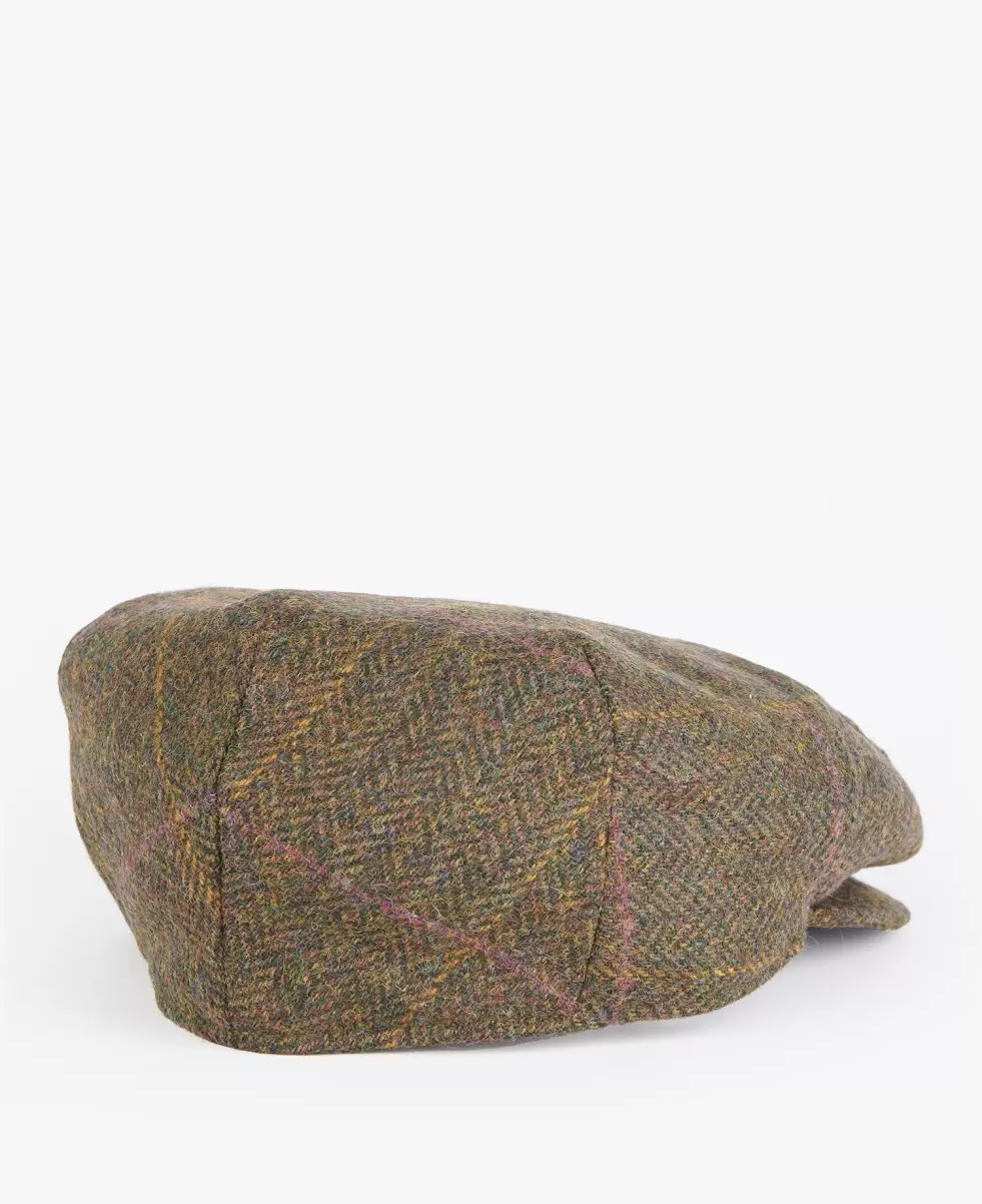 Olive/Purple/Red Seamless Hats & Gloves Accessories Barbour Cairn Flat Cap - 1