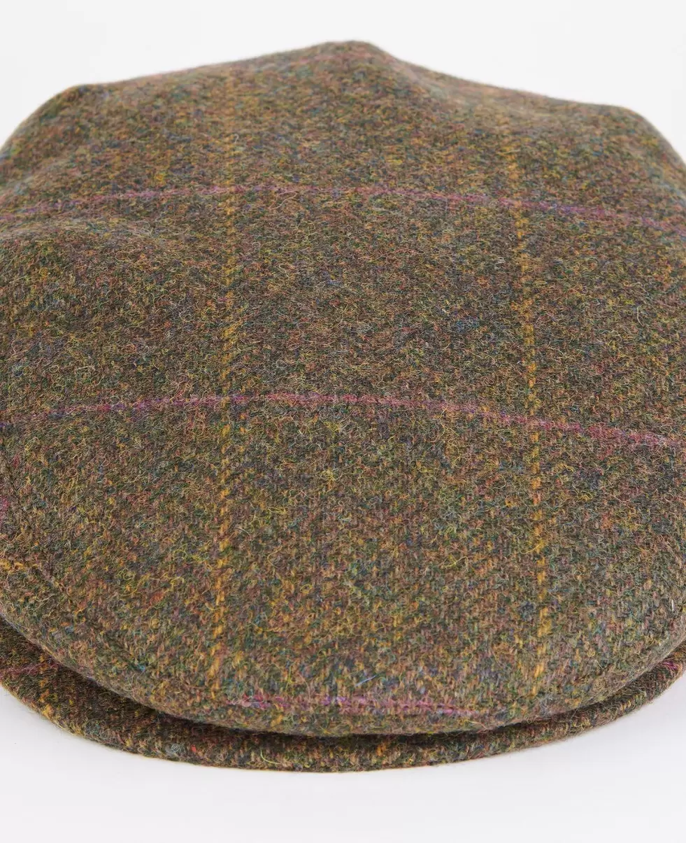 Olive/Purple/Red Seamless Hats & Gloves Accessories Barbour Cairn Flat Cap - 2