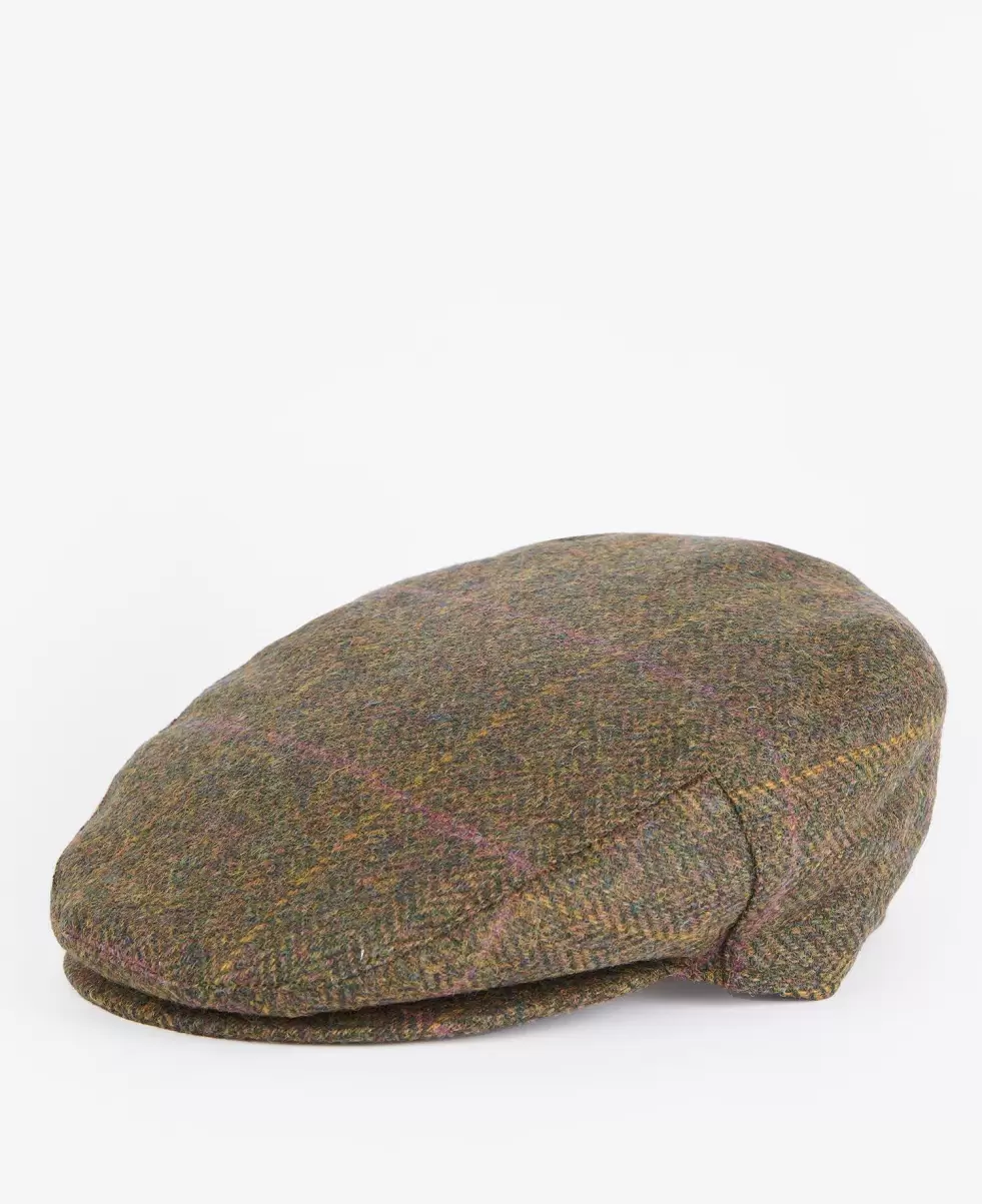 Olive/Purple/Red Seamless Hats & Gloves Accessories Barbour Cairn Flat Cap