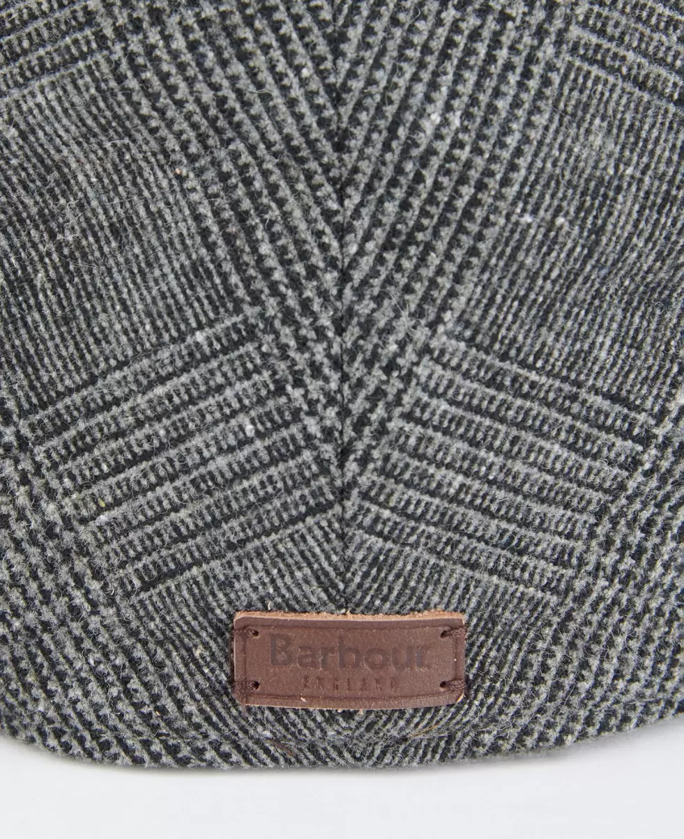 Unleash Accessories Brown Herringbone Barbour Cheviot Flat Cap Hats & Gloves - 3