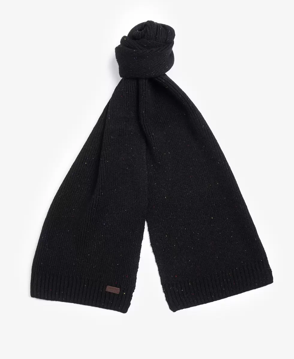 Hats & Gloves Accessories Barbour Carlton Fleck Beanie & Scarf Gift Set Black Long-Lasting - 1