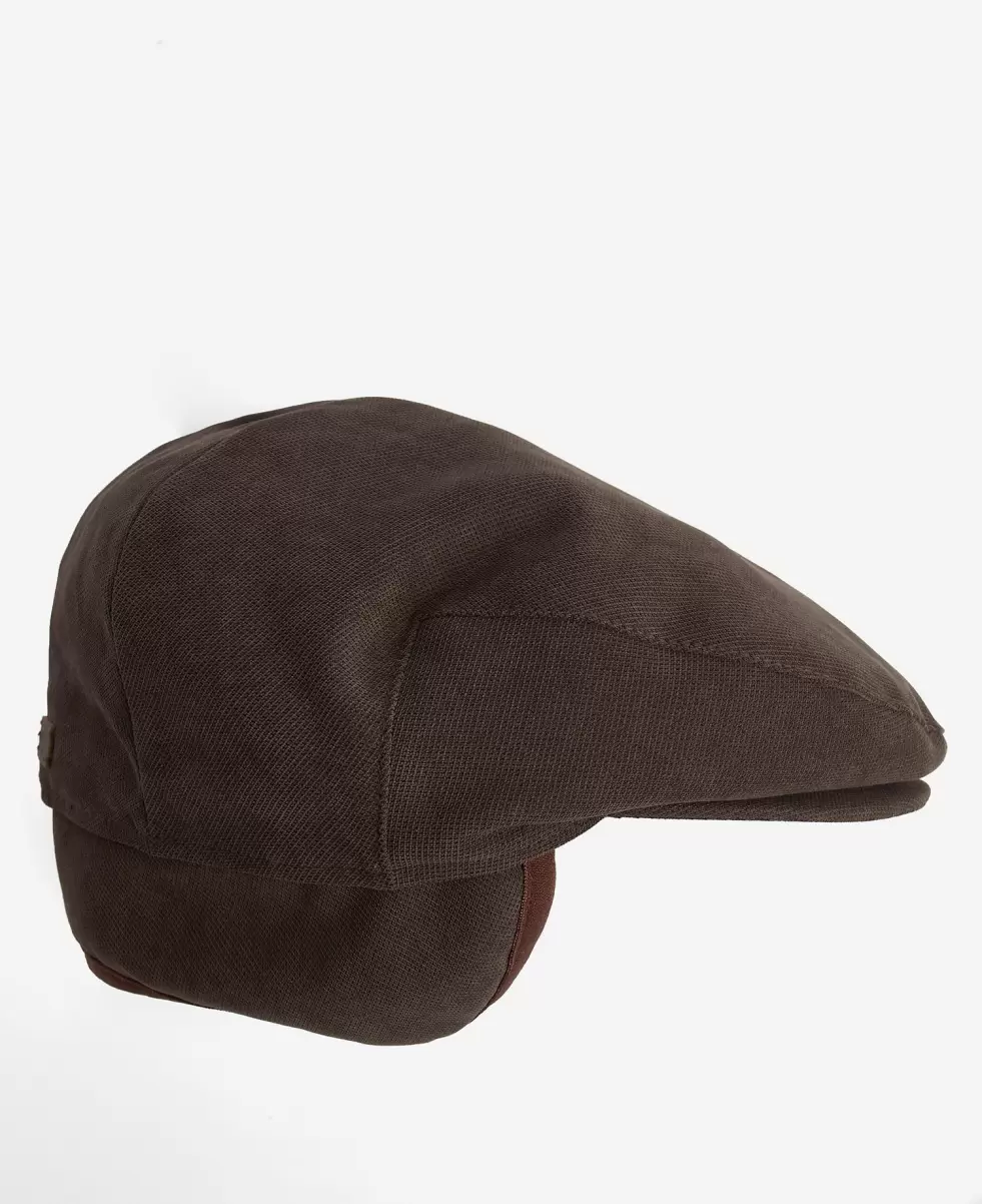 Barbour Waterproof Beaufort Flat Cap Clearance Brown Accessories Hats & Gloves - 2