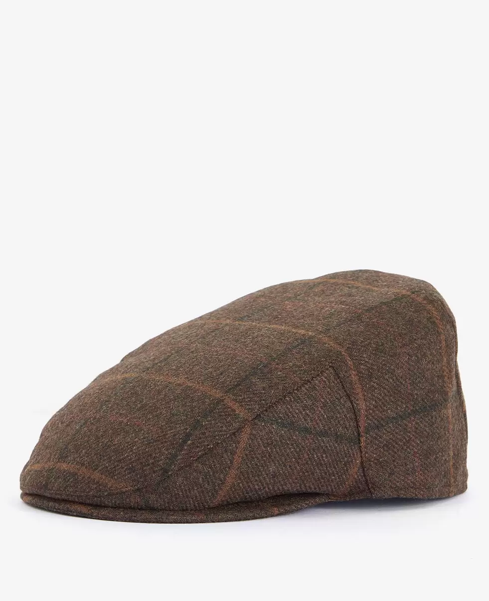 Hats & Gloves Barbour Crieff Flat Cap Brown Accessories Early Bird