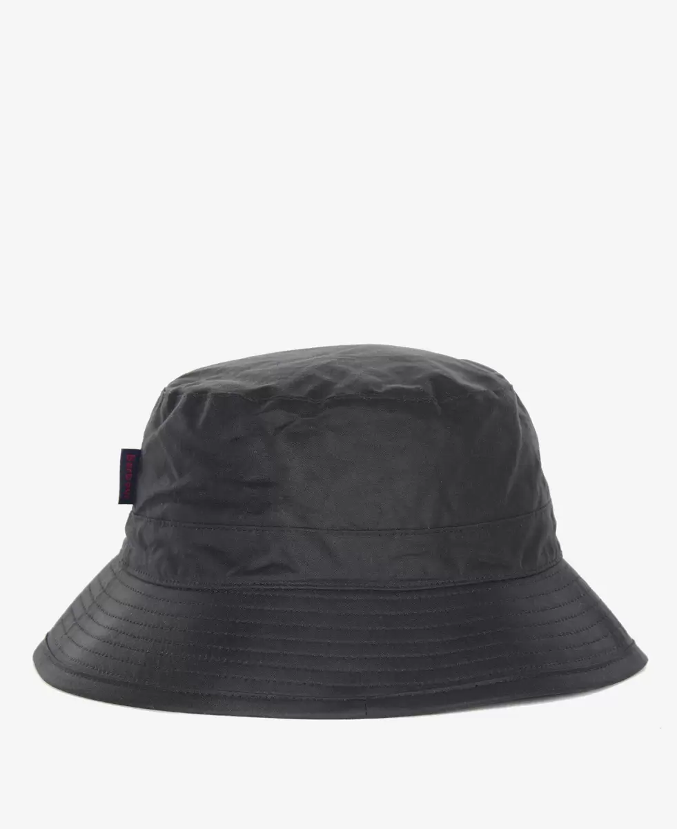 Hats & Gloves Olive Accessories Secure Barbour Wax Bucket Hat - 1