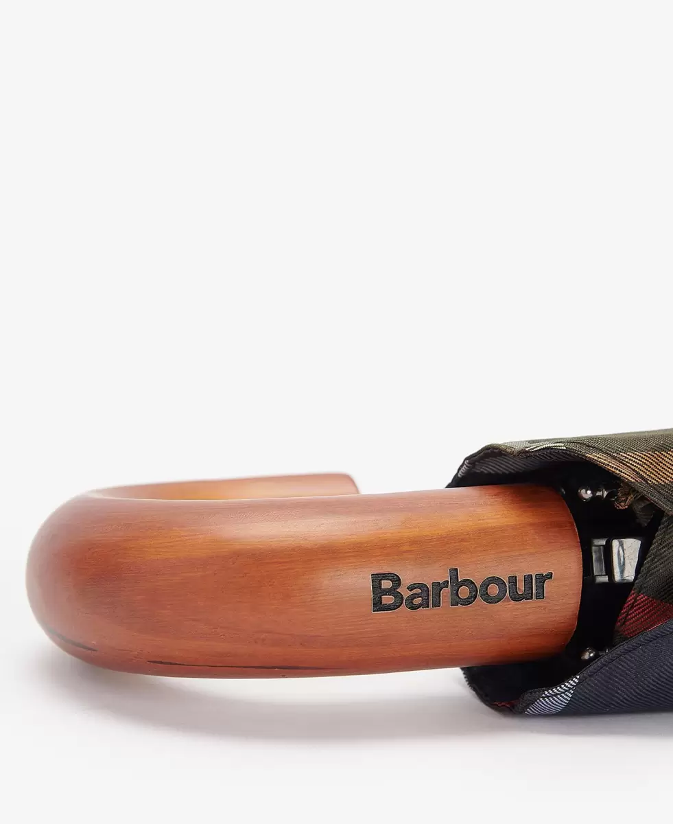 Barbour Tartan Mini Umbrella Umbrellas Accessories Classic Discount - 5