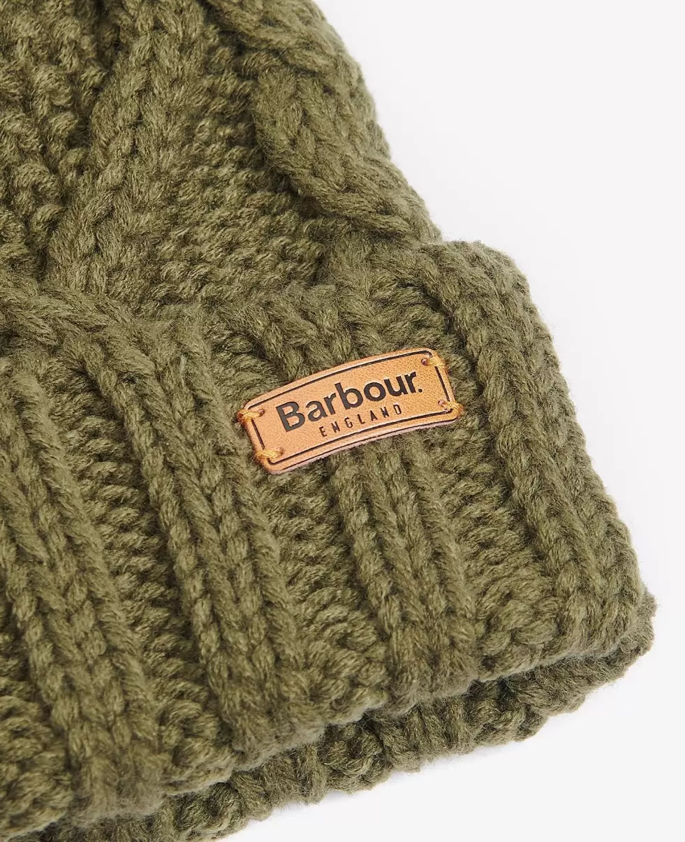 Barbour Ridley Beanie & Scarf Gift Set Accessories Beauty Hats & Gloves Green - 4