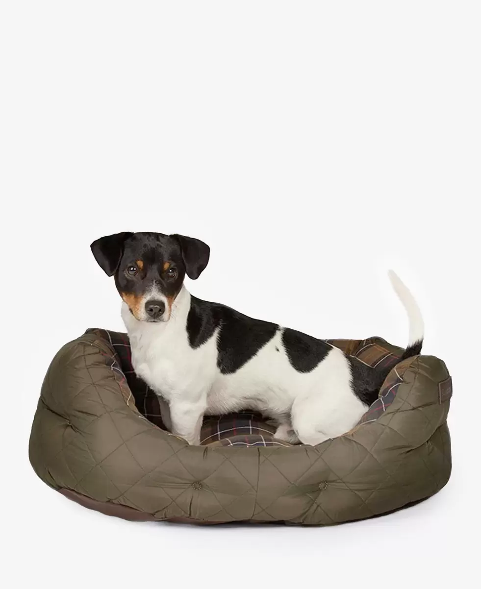 Popular Accessories Beds & Blankets Olive Barbour Quilted Dog Bed 24In - 1