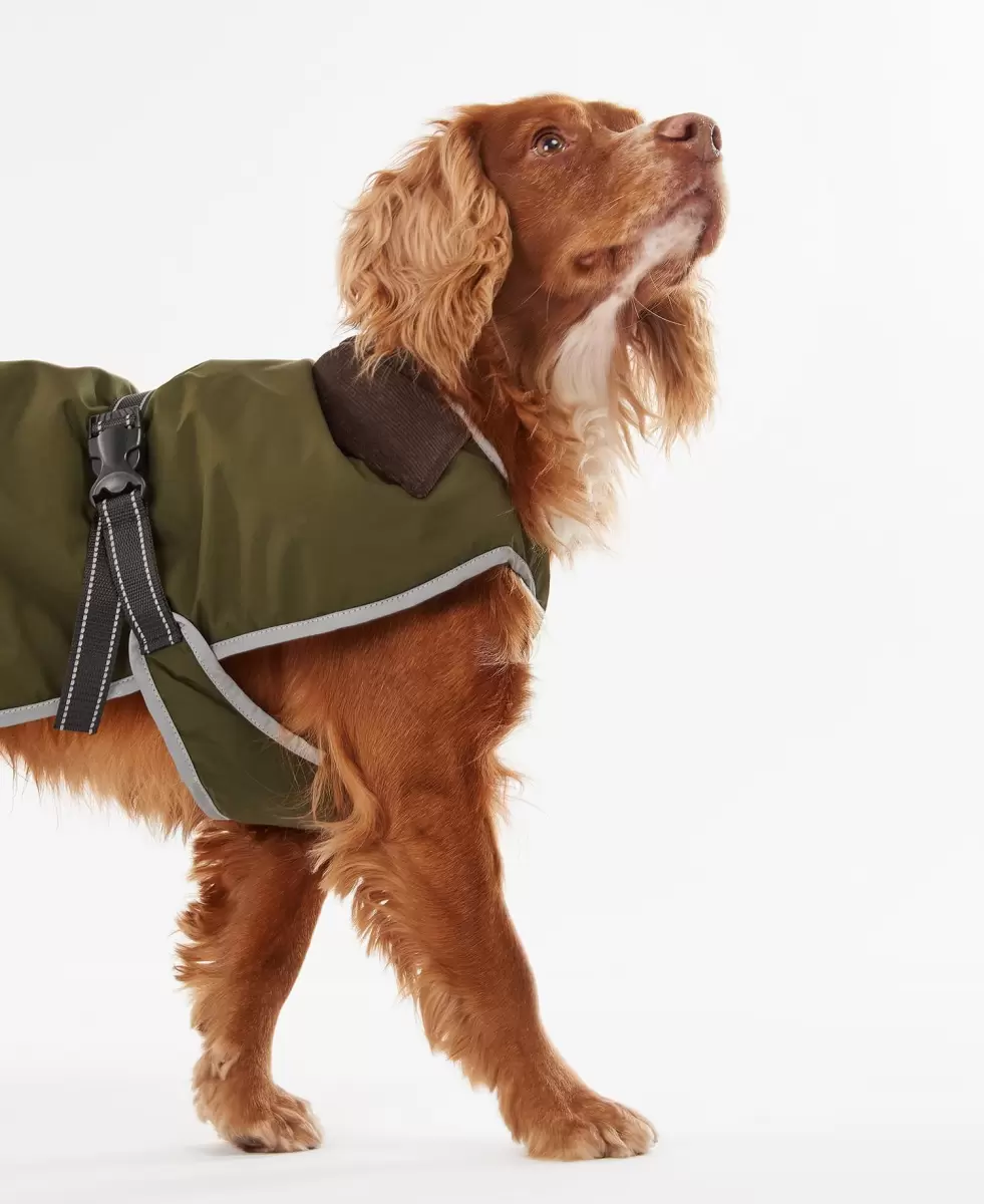 Distinctive Coats Accessories Barbour Monmouth Waterproof Dog Coat Olive - 5