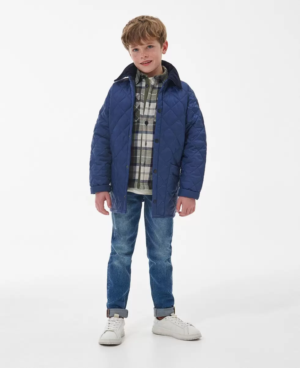 Blue Custom Kids Quilted Jackets Barbour Boys' Liddesdaleâ® Quilted Jacket - 2