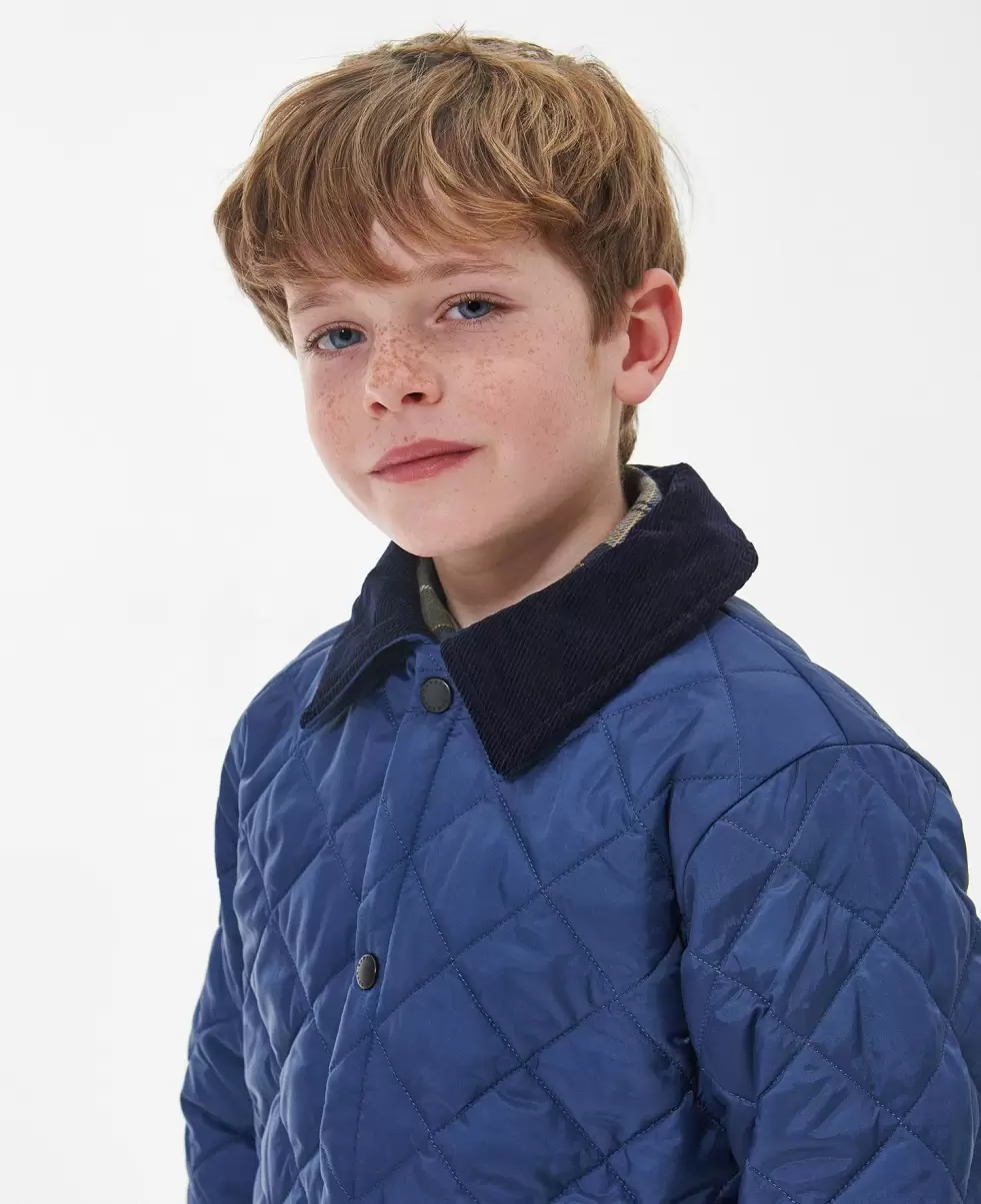 Blue Custom Kids Quilted Jackets Barbour Boys' Liddesdaleâ® Quilted Jacket - 4