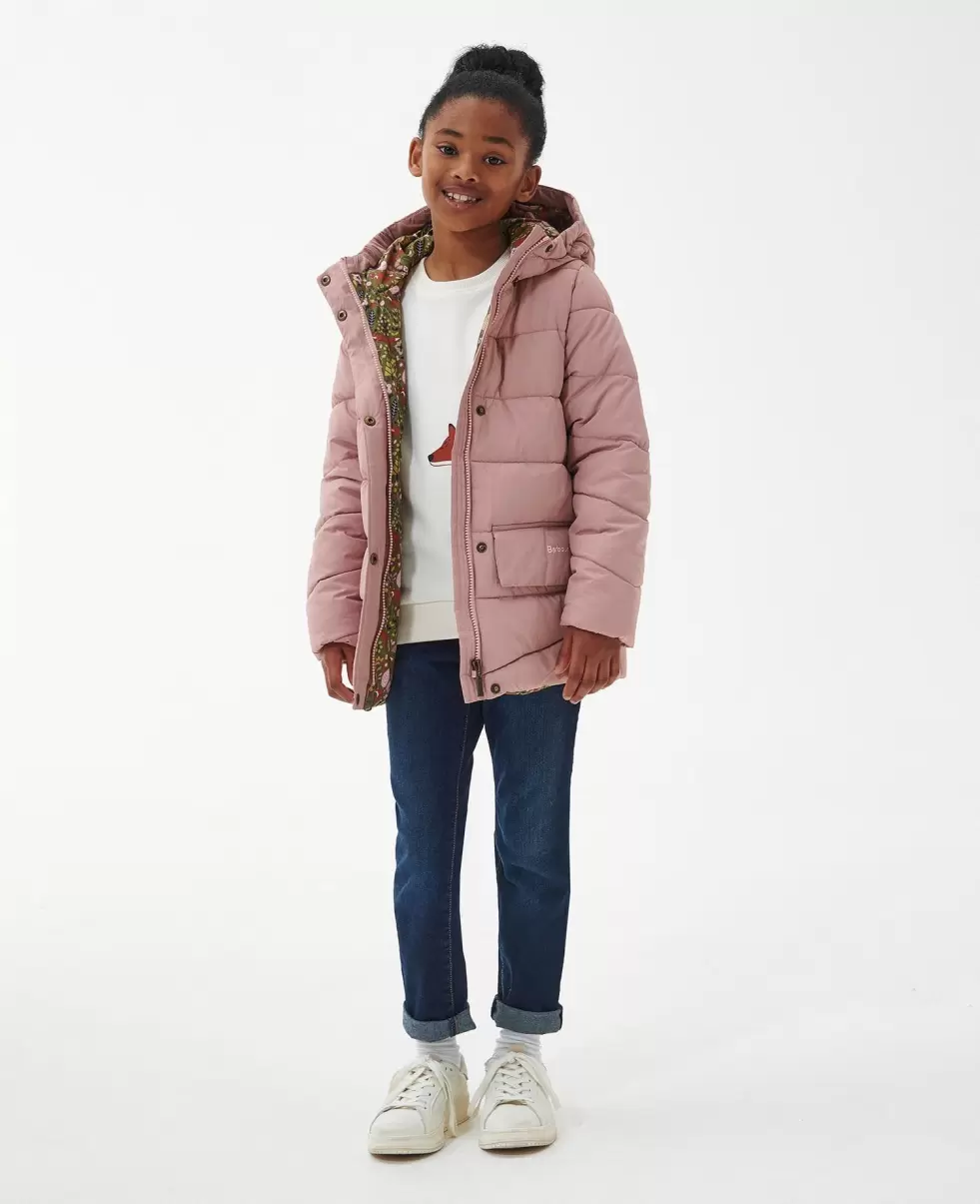 Tested Kids Pink Jackets Barbour Girls' Bracken Quilted Jacket - 2
