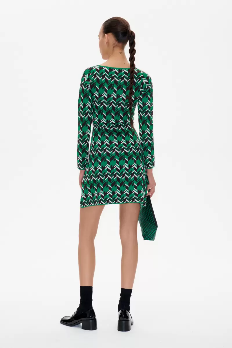 Caydence Dress Dresses Green Geometric Baum Und Pferdgarten Women - 1