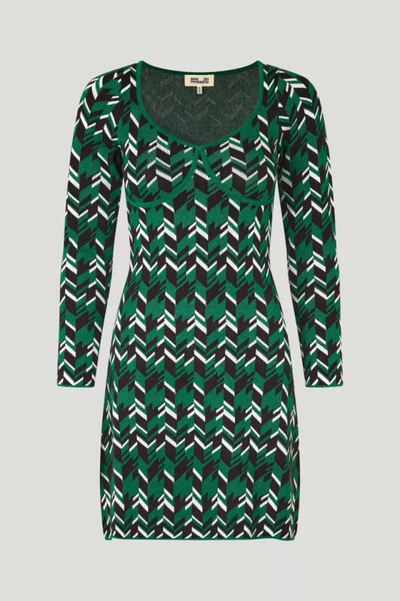 Caydence Dress Dresses Green Geometric Baum Und Pferdgarten Women - 2