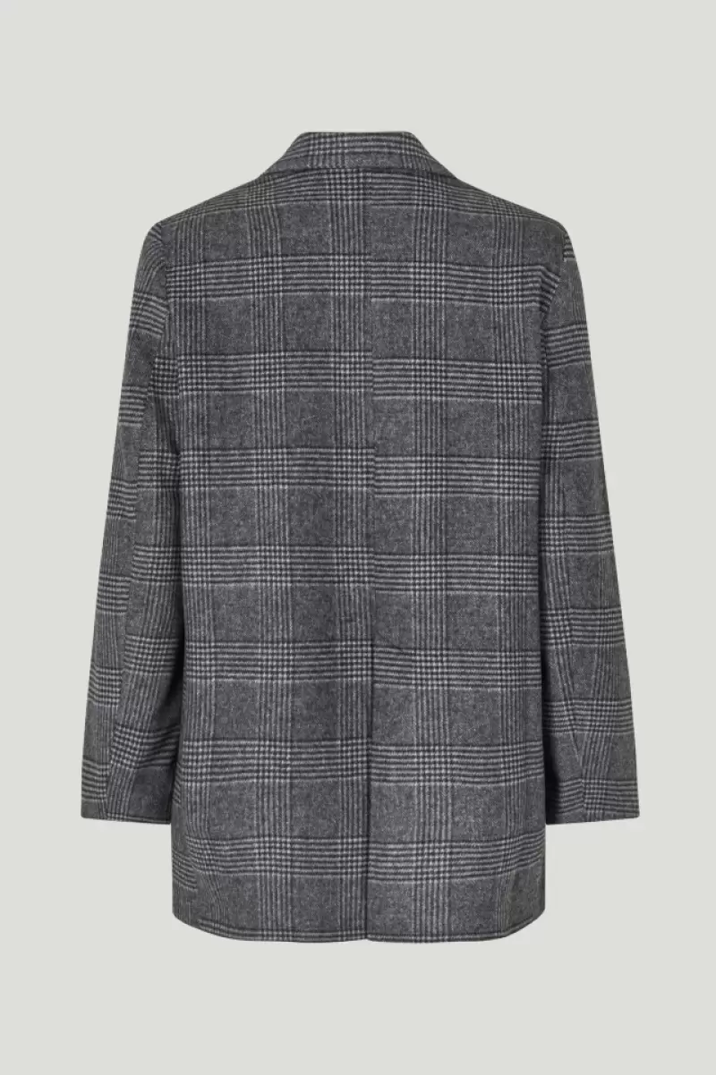 Baum Und Pferdgarten Women Grey Royal Check Barry Blazer Coats & Jackets - 3