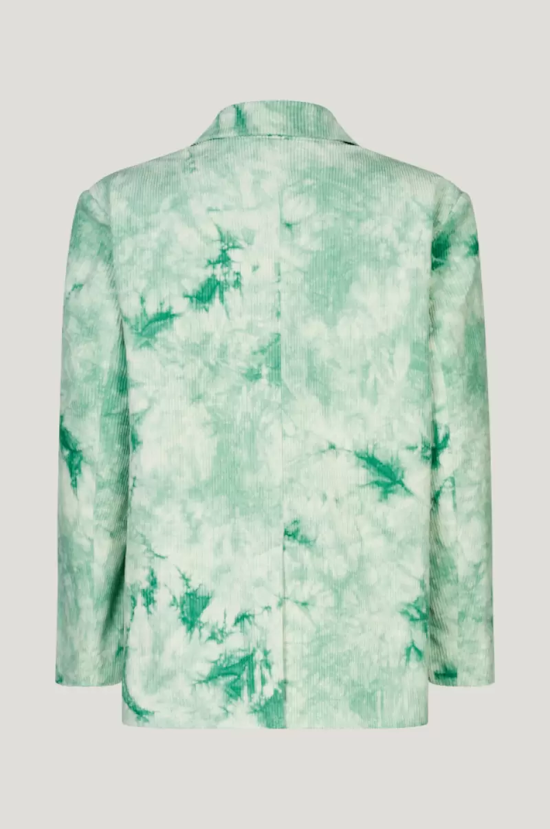Benicia Blazer Coats & Jackets Baum Und Pferdgarten Green Ice Velvet Women - 3