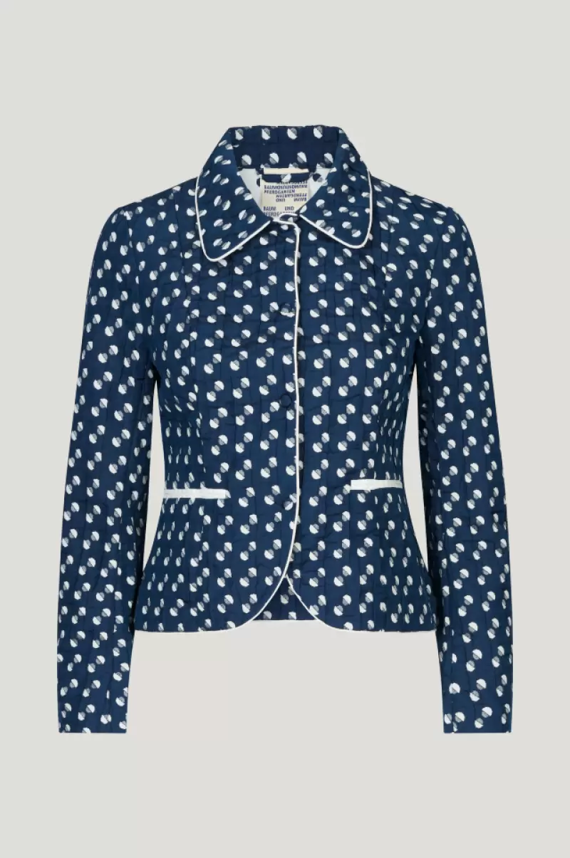 Baum Und Pferdgarten Coats & Jackets Blue Jacquard Dot Women Belula Blazer - 2