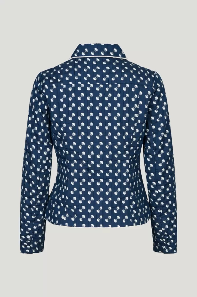 Baum Und Pferdgarten Coats & Jackets Blue Jacquard Dot Women Belula Blazer - 3