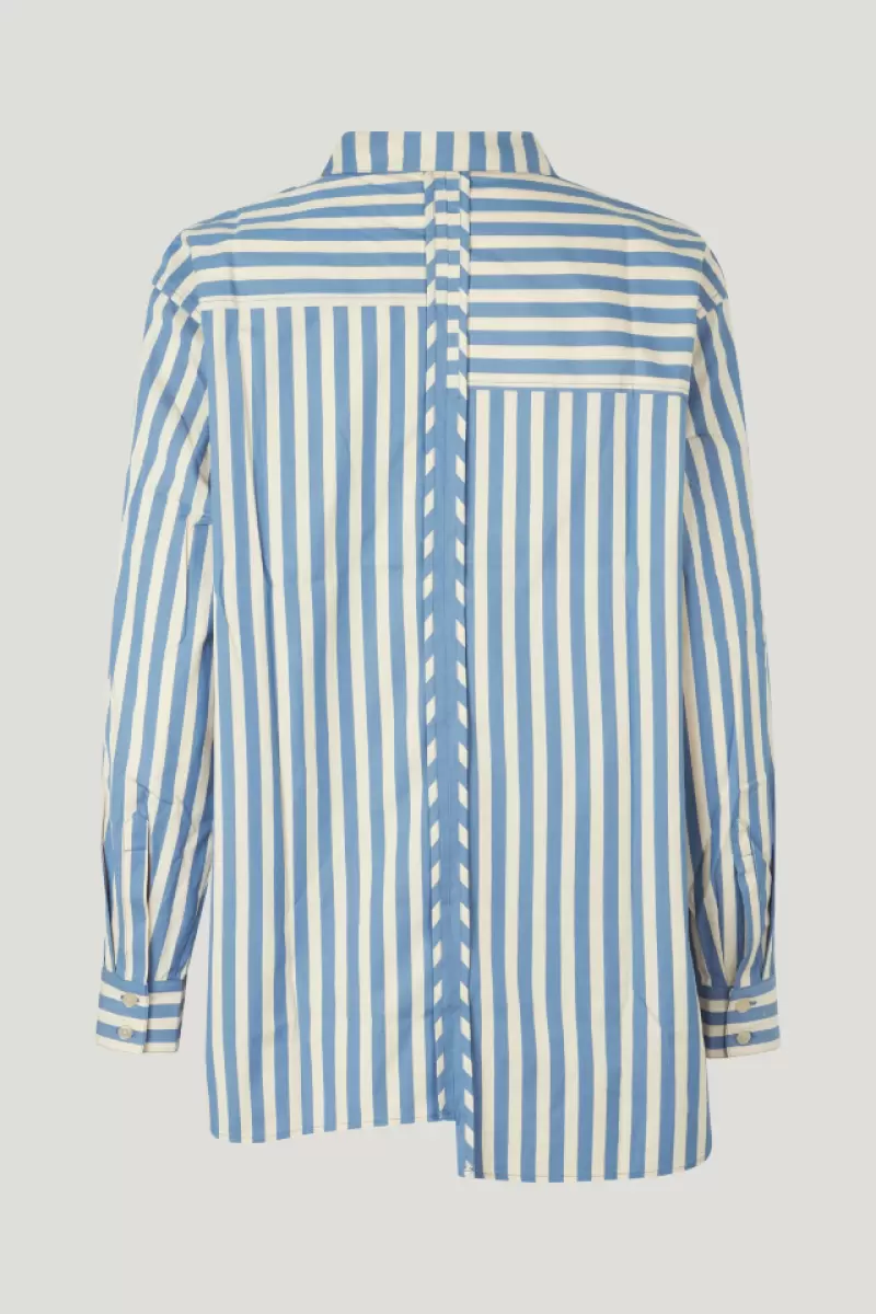 Tops & Blouses Wide Blue Stripe Women Baum Und Pferdgarten Molli Shirt - 3