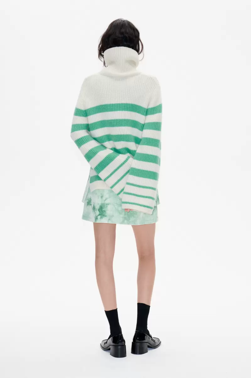 Knitwear Chikita Sweater Women Creme Green Breton Baum Und Pferdgarten - 1