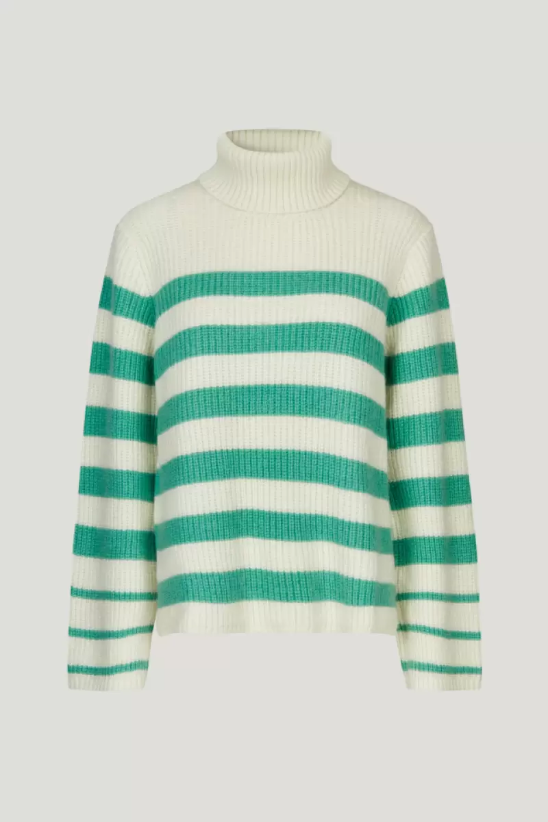 Knitwear Chikita Sweater Women Creme Green Breton Baum Und Pferdgarten - 2