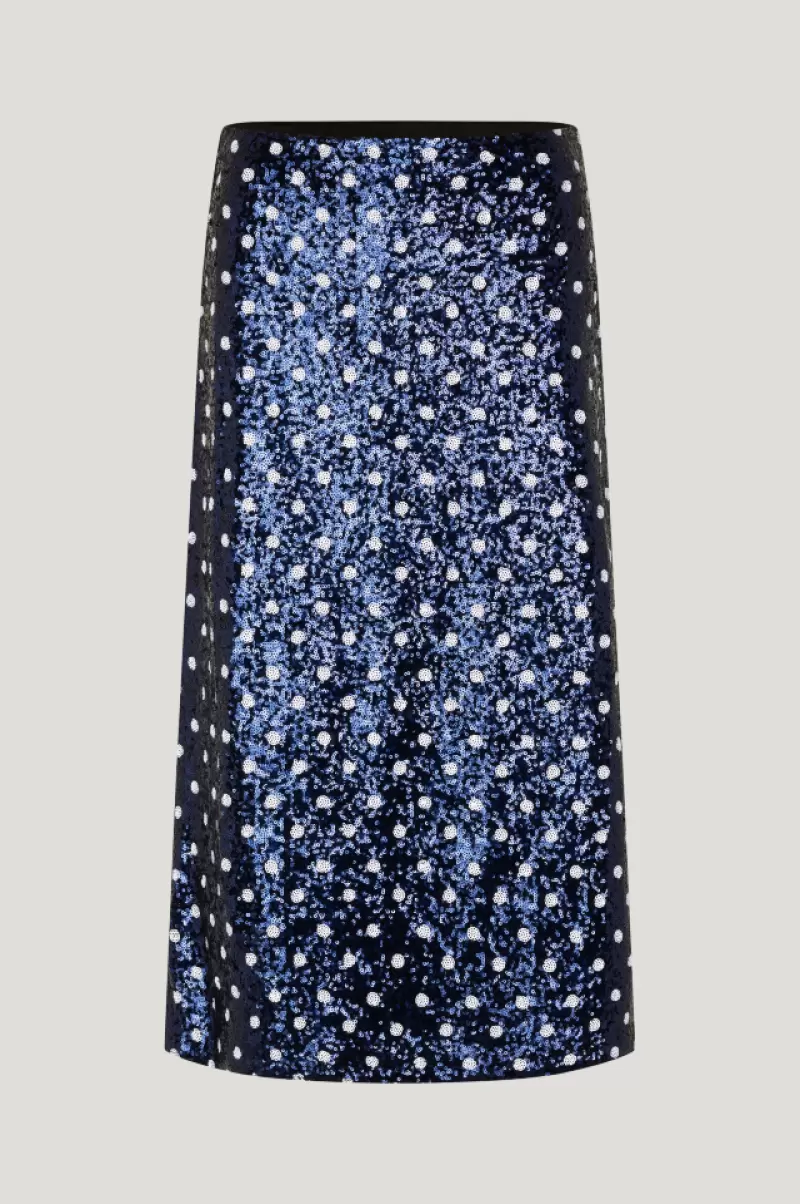 Women Blue Dotted Sequins Baum Und Pferdgarten Jily Skirt Skirts & Shorts - 2