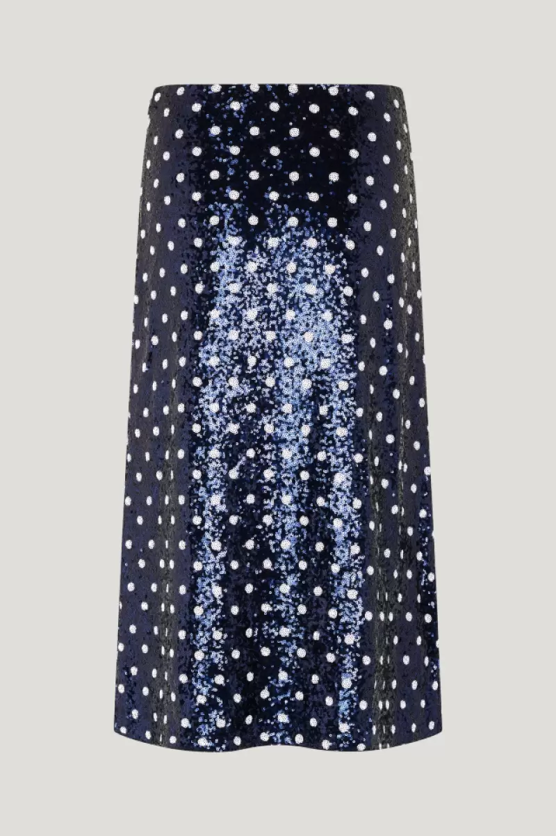 Women Blue Dotted Sequins Baum Und Pferdgarten Jily Skirt Skirts & Shorts - 3