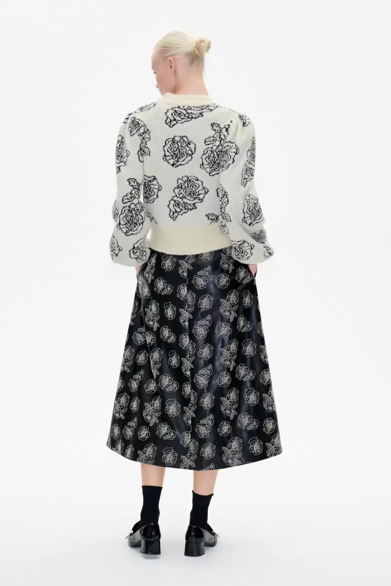 Shari Skirt Skirts & Shorts Black Stitch Flower Women Baum Und Pferdgarten - 1