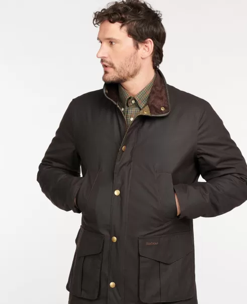 Barbour Hereford Wax Jacket Waxed Jackets Men Navy Exclusive