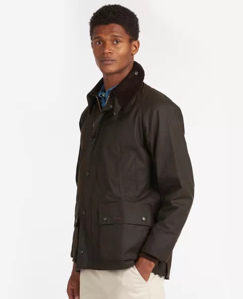 Olive Waxed Jackets Men Efficient Barbour Classic Bedale® Wax Jacket