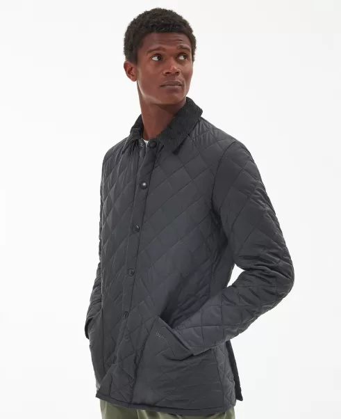 Barbour Heritage Liddesdale Quilted Jacket Proven Quilted Jackets Men Grey
