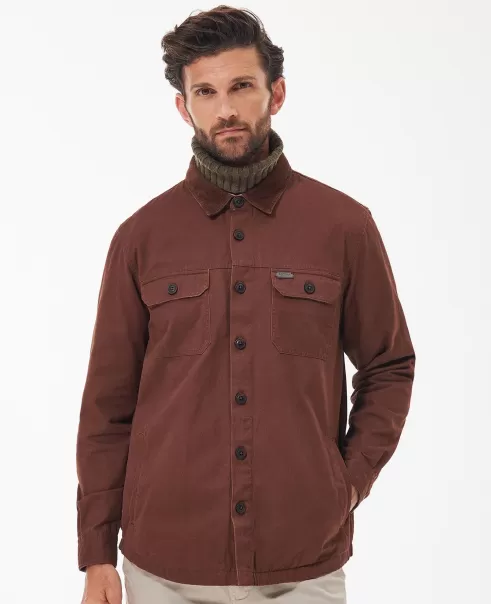Men Shirts Barbour Catbell Overshirt Well-Built Brown