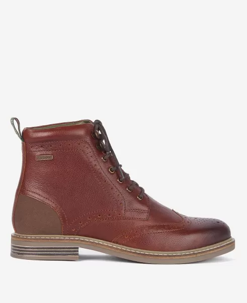 Brown Men Inexpensive Boots Barbour Seaton Brogues