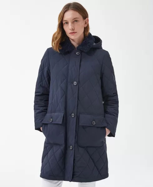 Reliable Women Quilted Jackets Barbour Fox Quilted Jacket Navy