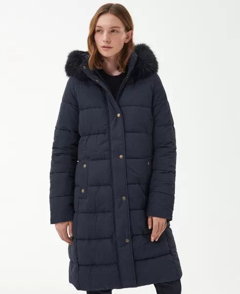 Navy Women Quilted Jackets Lowest Price Guarantee Barbour Grayling Quilted Jacket