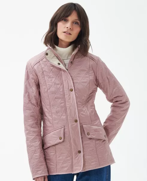 Quilted Jackets Women Pink Exceed Barbour Cavalry Polarquilt