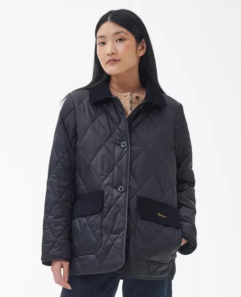 Women Smart Quilted Jackets Barbour Bragar Quilted Jacket Black