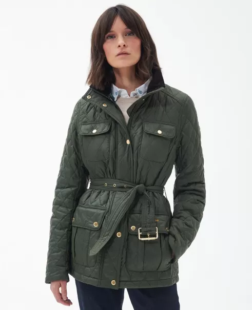 Quilted Jackets Must-Go Prices Women Green Barbour Country Utility Quilted Jacket