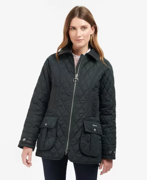 Women Barbour Premium Beadnell Quilted Jacket Quilted Jackets Olive/Ancient Coupon