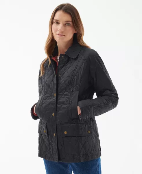 Barbour Summer Beadnell Quilted Jacket Pearl Women Quilted Jackets Optimize