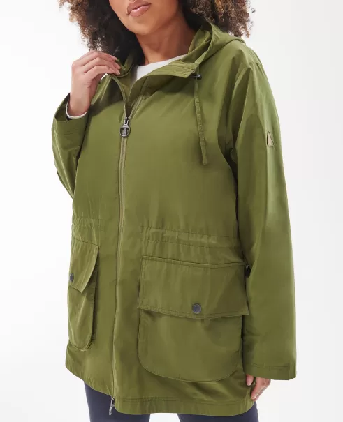 Casual Jackets Women Barbour Plus Maara Showerproof Jacket Reliable Olive