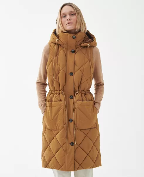 Brown Amplify Barbour Orinsay Gilet Women Gilets & Liners