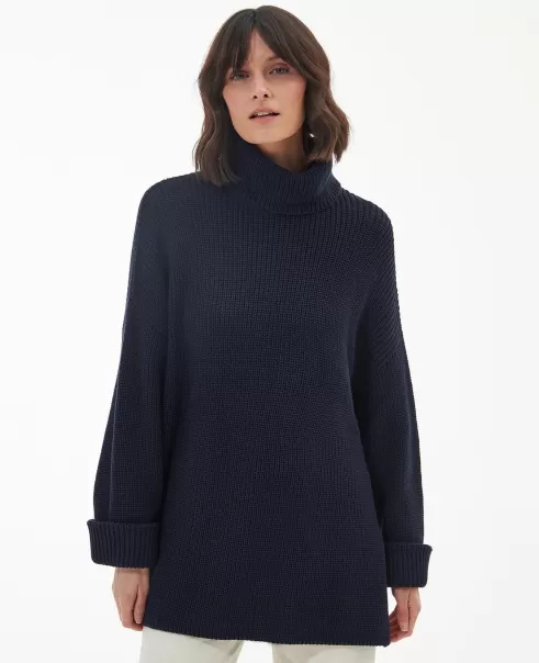 Sturdy Women Jumpers Barbour Stitch Cape Navy
