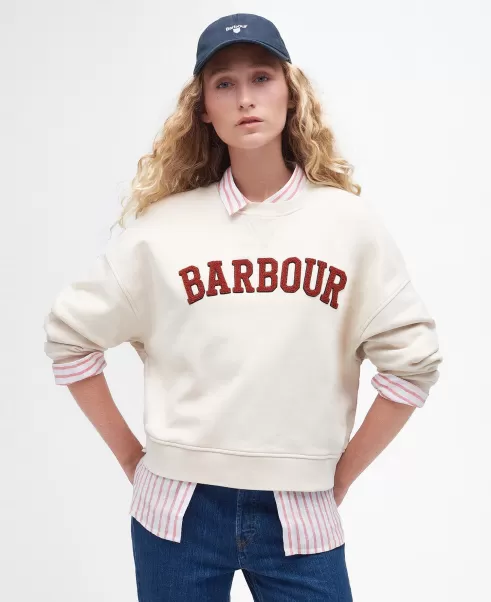Hoodies & Sweatshirts Barbour Silverdale Sweatshirt White Women Top