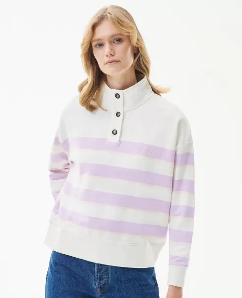 Hoodies & Sweatshirts Fresh Barbour Snapdragon Sweatshirt Women Multi Stripe