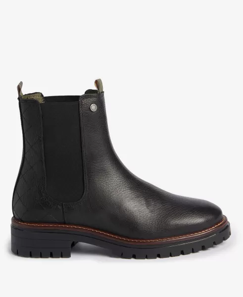 Barbour Evie Chelsea Boots Women High Quality Boots Black